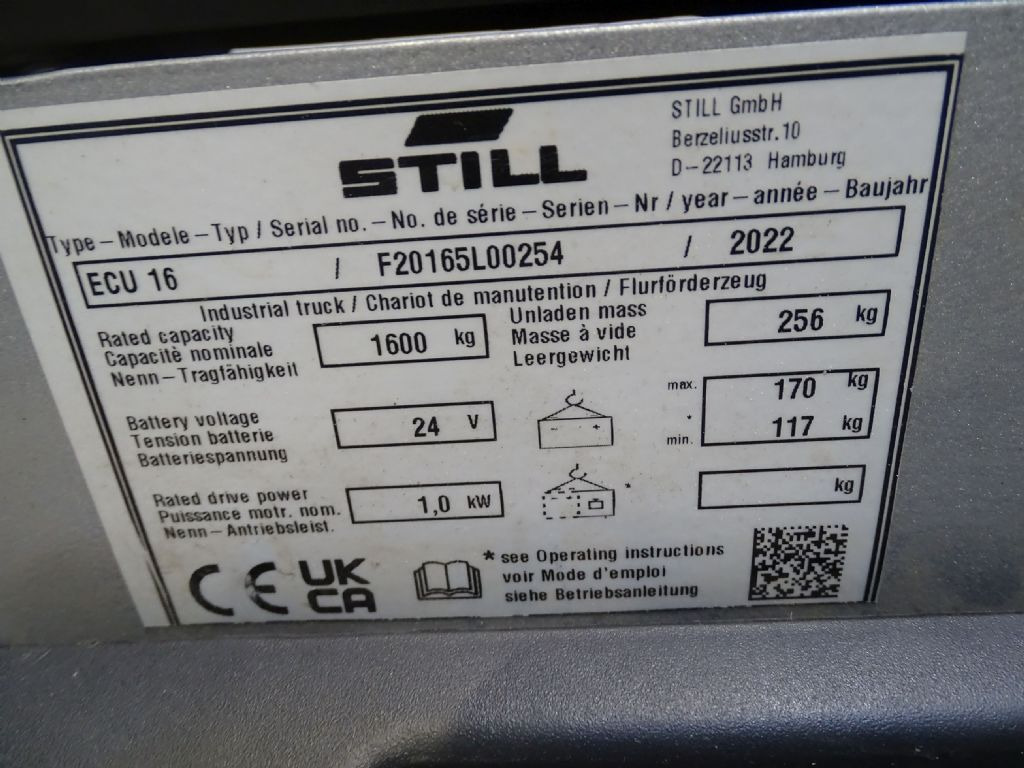 Transpallet Still ECU16: foto 6