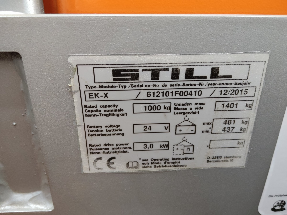 Still EK-X24/900MM - Commissionatore: foto 5 Still EK-X24/900MM - Commissionatore: foto 5