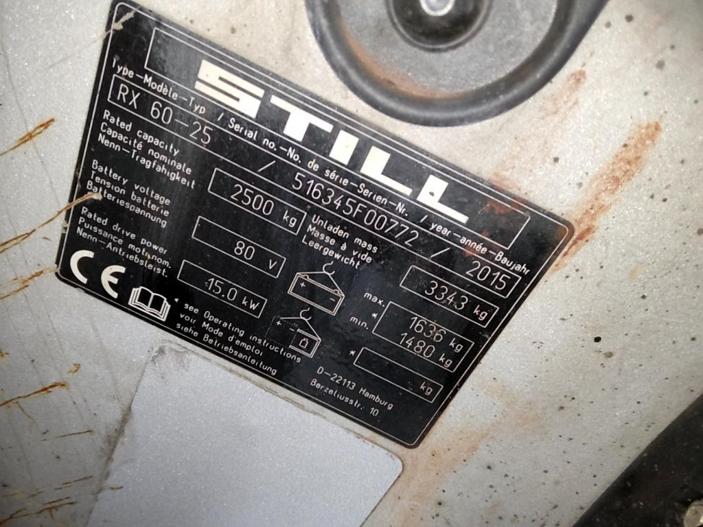 Carrello elevatore elettrico Still RX60-25: foto 6 Carrello elevatore elettrico Still RX60-25: foto 6