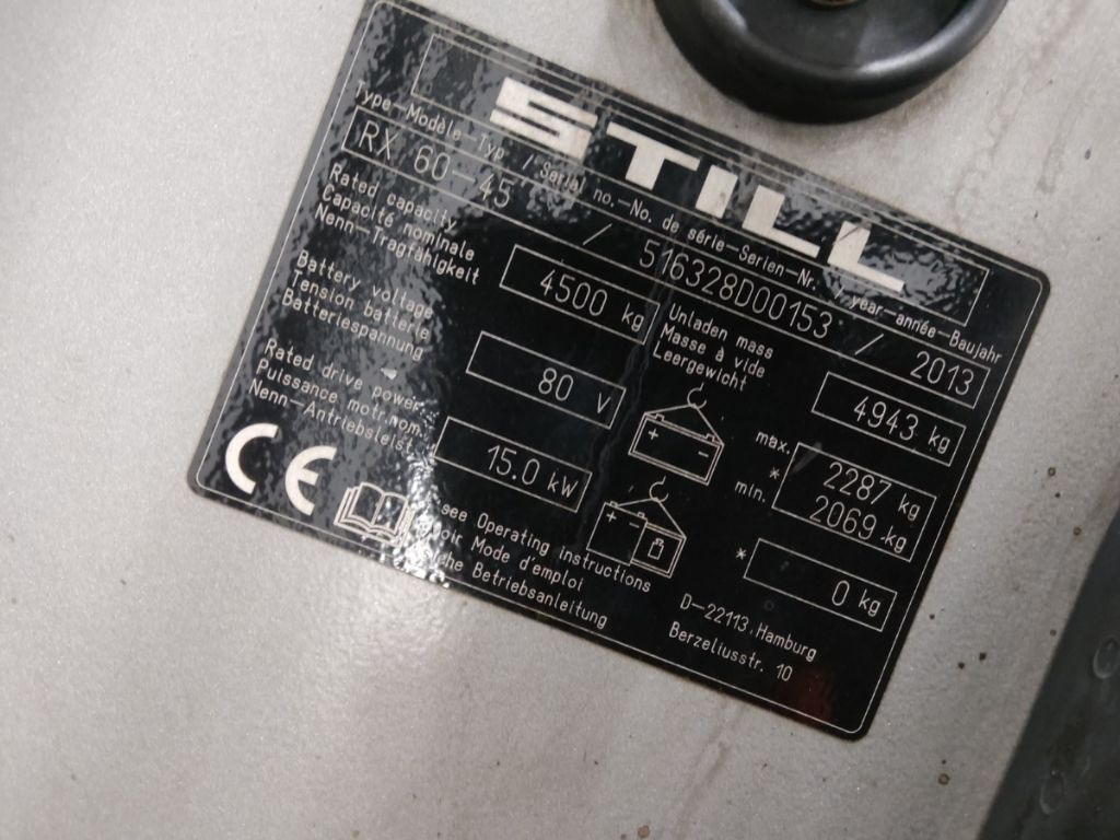 Carrello elevatore elettrico Still RX60-45: foto 9