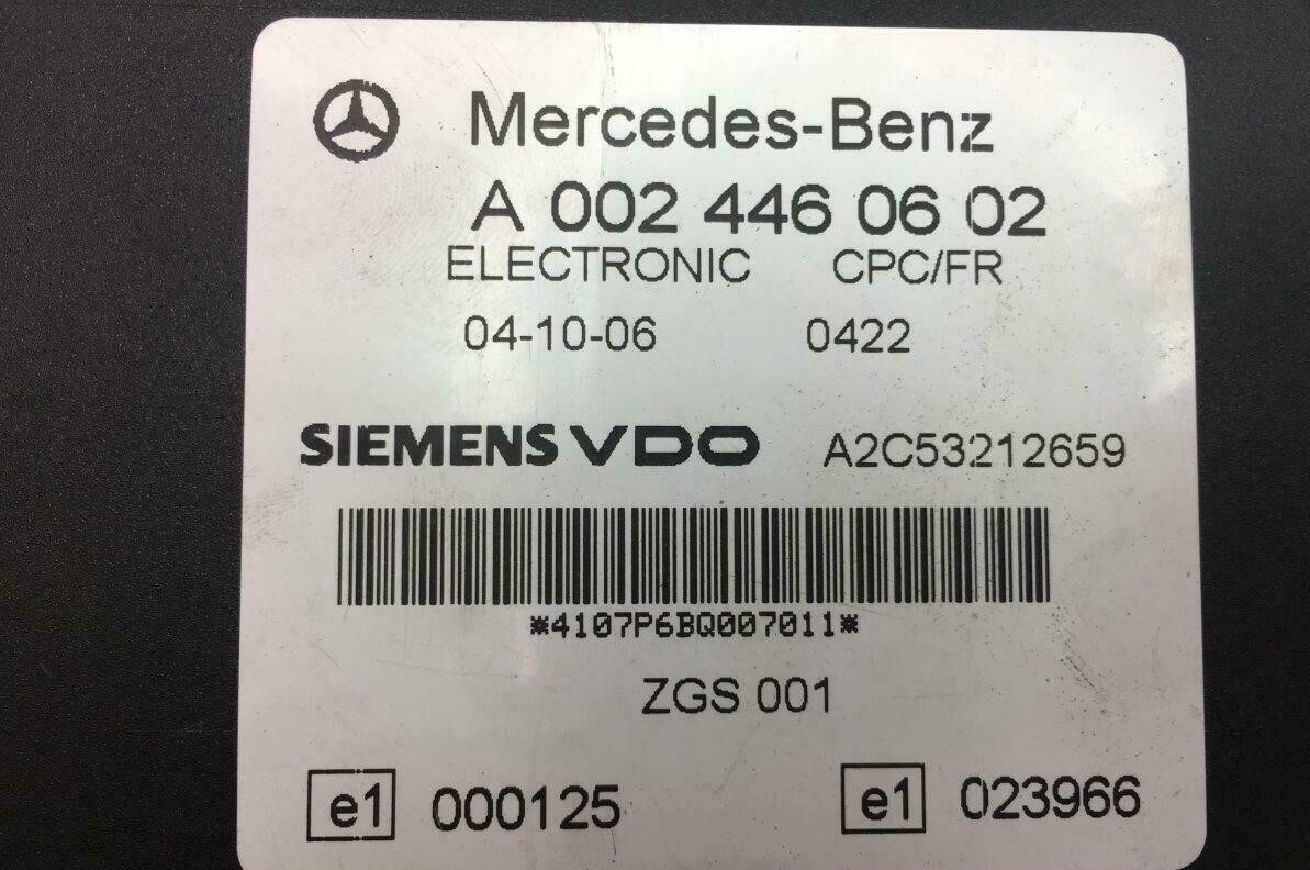 Mercedes Actros Atego Axor A0024460602 CPC/FR VDO Electronic Control Unit ECU - ECU per Camion: foto 1 Mercedes Actros Atego Axor A0024460602 CPC/FR VDO Electronic Control Unit ECU - ECU per Camion: foto 1