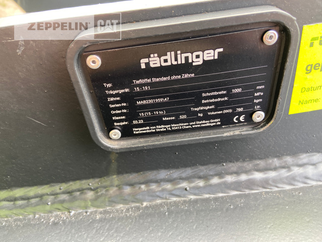 Raedlinger TL 1.000mm OQ70/55 - Benna per escavatore per Macchina da cantiere: foto 5 Raedlinger TL 1.000mm OQ70/55 - Benna per escavatore per Macchina da cantiere: foto 5