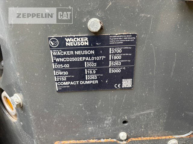 Wacker DW30 - Dumper articolato: foto 2 Wacker DW30 - Dumper articolato: foto 2