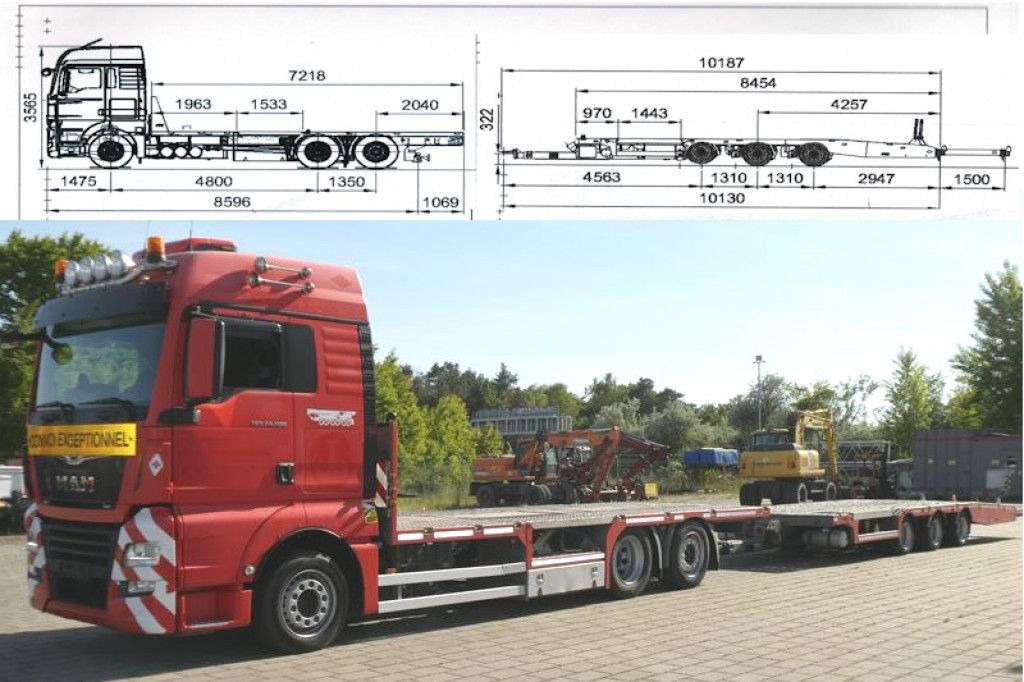 MAN TG-X 24.500 6x2-4 LL-U Pritsche Maschinentranspo - Autocarro trasporto automezzi: foto 1 MAN TG-X 24.500 6x2-4 LL-U Pritsche Maschinentranspo - Autocarro trasporto automezzi: foto 1